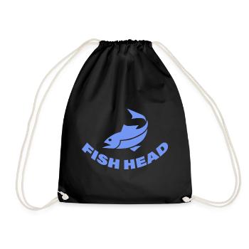 FISH HEAD - Turnbeutel - Schwarz - Vorne