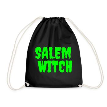 SalemWitch Halloween Design - Turnbeutel - Schwarz - Vorne