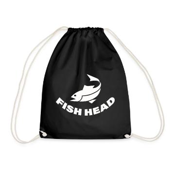FISH HEAD - Turnbeutel - Schwarz - Vorne