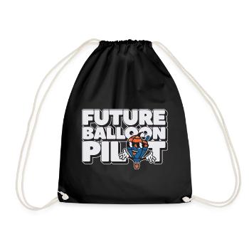Future Balloon Pilot - Drawstring Bag - black - Front