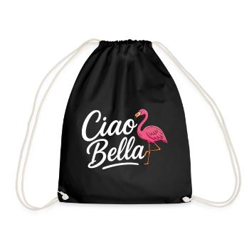 Ciao Bella - Turnbeutel - Schwarz - Vorne
