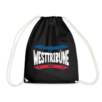 Kiel Stadium West Stand Hoodie, Shirt, Bag - Drawstring Bag - black - Front
