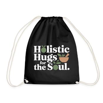Certified Clinical Herbalism Soulful Wellness  - Drawstring Bag - black - Front