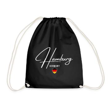Hambourg, Allemagne, design élégant Hambourg - Sac de sport léger - noir - Devant