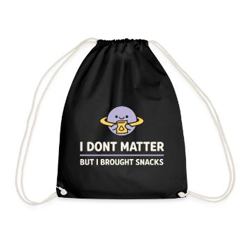 Existential humor, nihilism, humor, - Drawstring Bag - black - Front