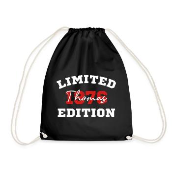 Édition limitée du t-shirt d’anniversaire de Thomas 1976 - Sac de sport léger - noir - Devant
