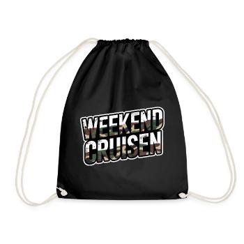 Croisière du week-end en disant accordage du camouflage - Sac de sport léger - noir - Devant