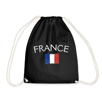 France Flag Vintage  - Sac de sport léger - noir - Devant