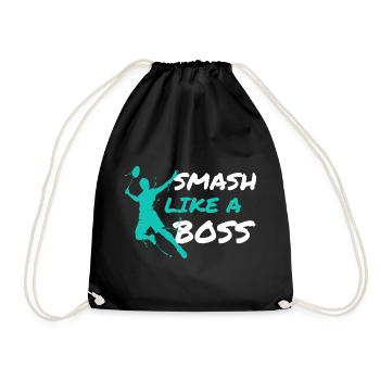 Joueur de badminton Entraîneur de badminton Badminton Smash - Sac de sport léger - noir - Devant