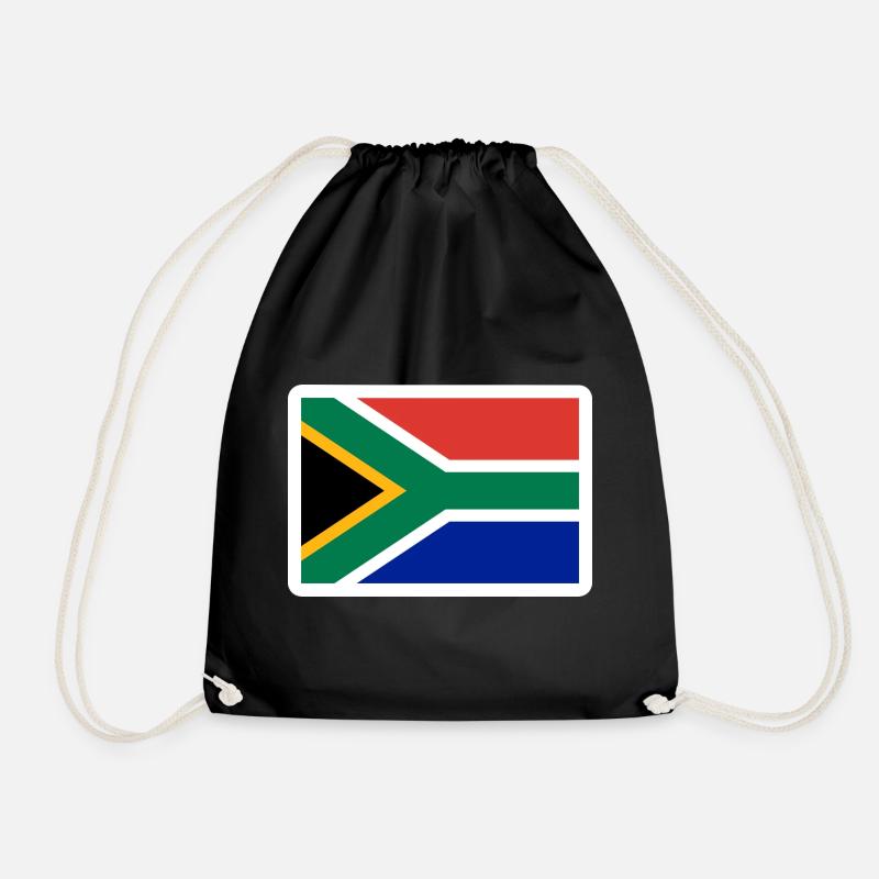 South Africa - Drawstring Bag - black