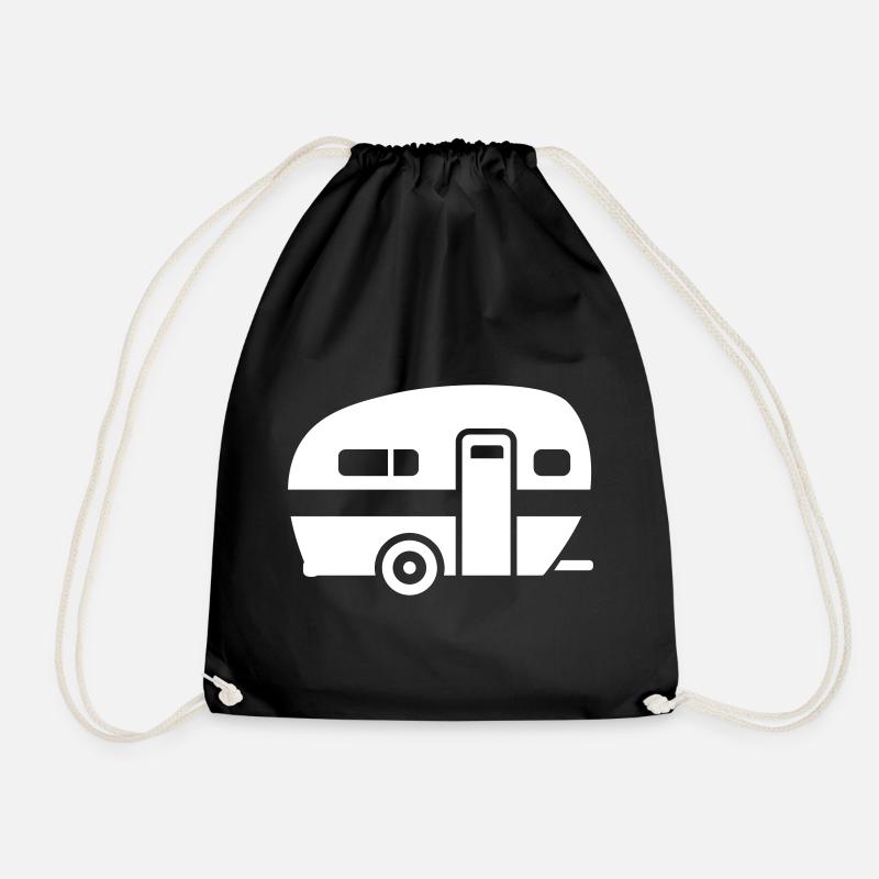 Caravan - Drawstring Bag - black