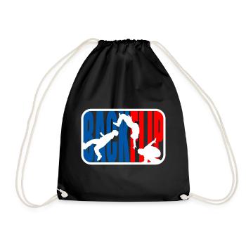 Parkour Freerunner Backflip - Drawstring Bag - black - Front