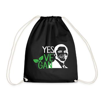 Oui Ve Gan Vegan Vegan Dicton Drôle Vegan - Sac de sport léger - noir - Devant