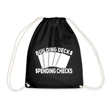 Trading Card Game - Drawstring Bag - black - Front