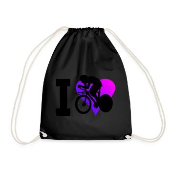 Road Cycling Women's Road Bike Road Bike Road Cycling - Drawstring Bag - black - Front