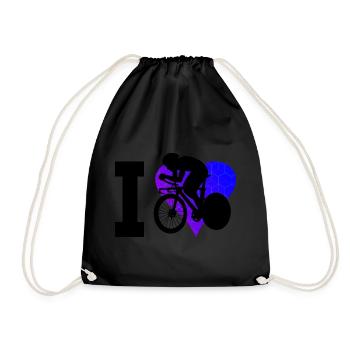 Men's Road Bike Road Cycling Road Bike Road Cycling - Drawstring Bag - black - Front
