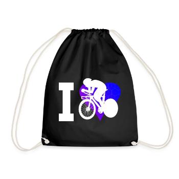 Cycliste sur route Hommes Vélo de route Femmes - Sac de sport léger - noir - Devant
