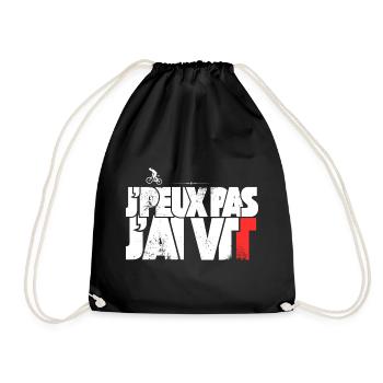 J'peux pas j'ai VTT - Sac de sport léger - noir - Devant