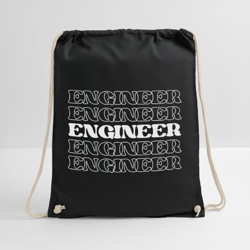 Engineer Designer Developer Technician Builder Drawstring Bag