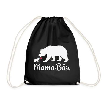 Future Maman MAMA BEAR Rétro Drôle - Sac de sport léger - noir - Devant