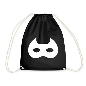 Mask of a Superhero - Drawstring Bag - black - Front