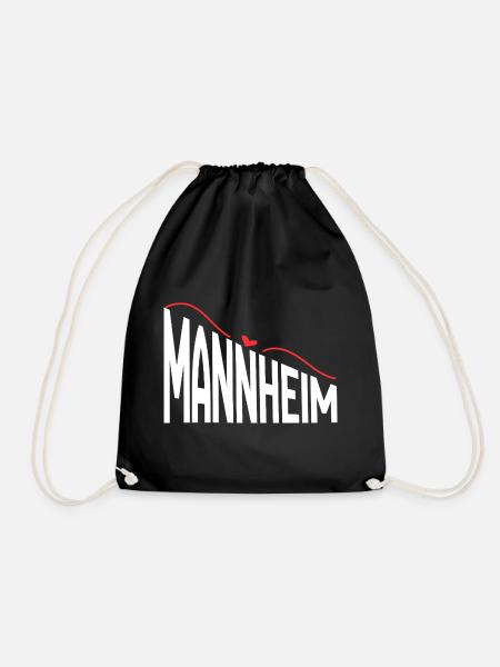 Mannheim - Turnbeutel - Schwarz