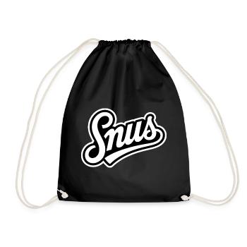 Snus - Nicotine Bag Zyn T-Shirt - Drawstring Bag - black - Front