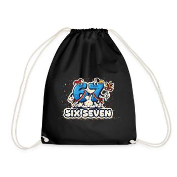 67 Six Seven Meme Costume Carnival Carnival 6 7 - Drawstring Bag - black - Front