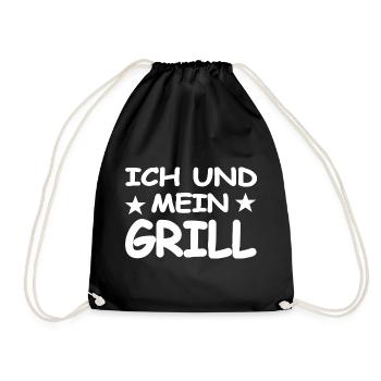 Grill - Drawstring Bag - black - Front
