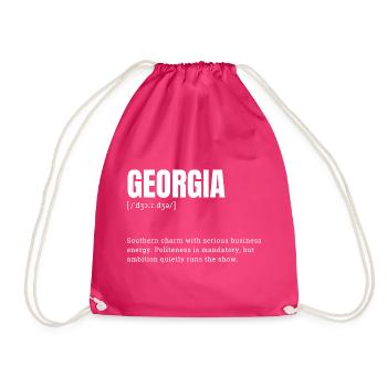 Georgia Charme Geschäftsdynamik - Turnbeutel - Fuchsia - Vorne