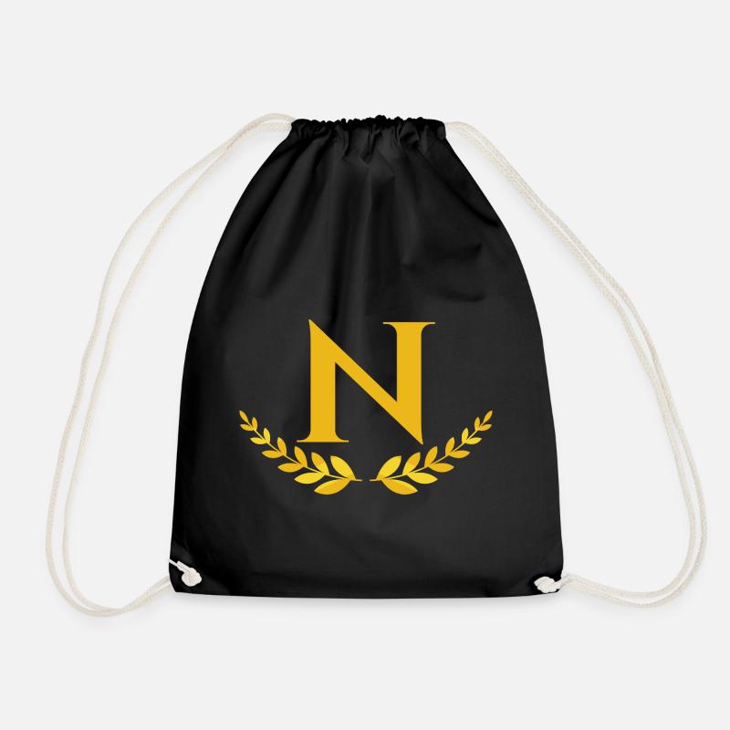 N - Drawstring Bag - black