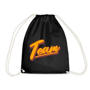 Team - Drawstring Bag - black - Front