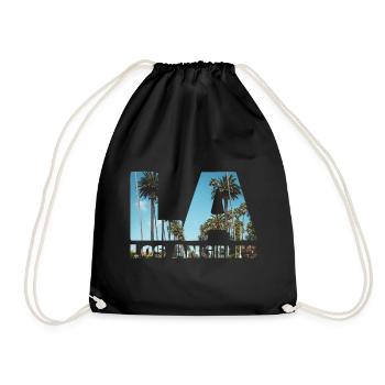 Beverly Hills - Los Angeles - Turnbeutel - Schwarz - Vorne