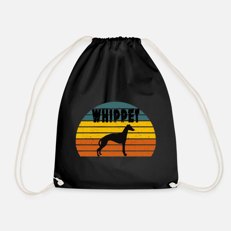Whippet Silhouette' Cool Dog Whippet - Turnbeutel - Schwarz