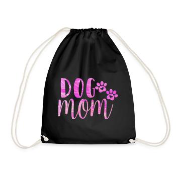 Maman chien - Sac de sport léger - noir - Devant