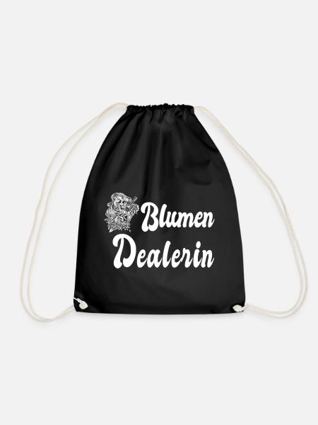 Blumen Dealerin - Turnbeutel - Schwarz