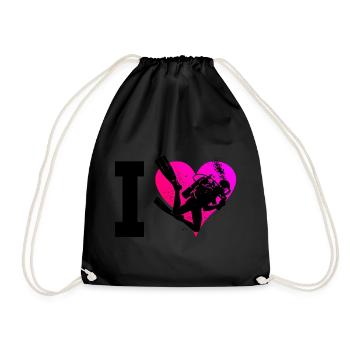 Tauchen Diver Scuba Diver Plongée sous-marine Taucher - Sac de sport léger - noir - Devant