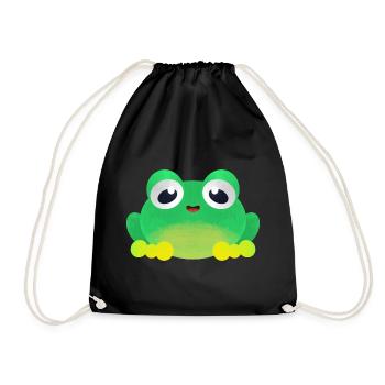 Little Frog - Drawstring Bag - black - Front
