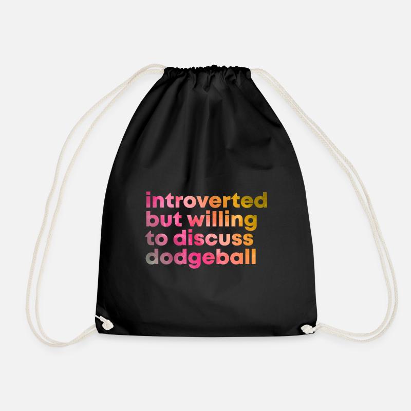 Dodgeball - Drawstring Bag - black
