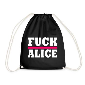 Fuck alice - Sac de sport léger - noir - Devant