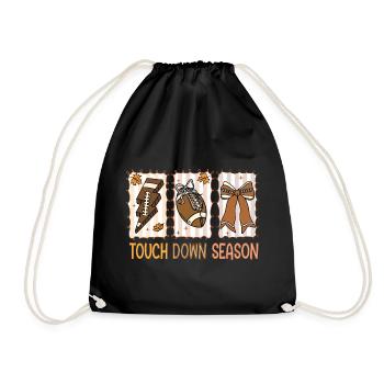 Football Touchdown Season American Football - Drawstring Bag - black - Front