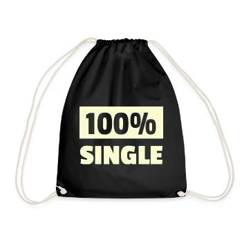Design géométrique minimaliste à une seule ligne - Sac de sport léger - noir - Devant