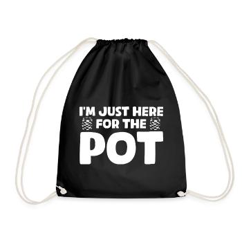 Pour le pot Casino Gambling Funny Player - Sac de sport léger - noir - Devant