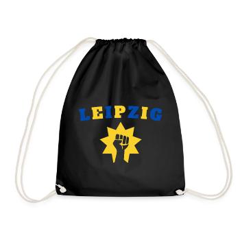 Leipzig - Drawstring Bag - black - Front