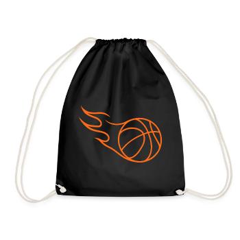 Basketball Basketballer Geschenkidee Baller Bball - Turnbeutel - Schwarz - Vorne
