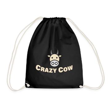 VACHE FOLLE - Sac de sport léger - noir - Devant