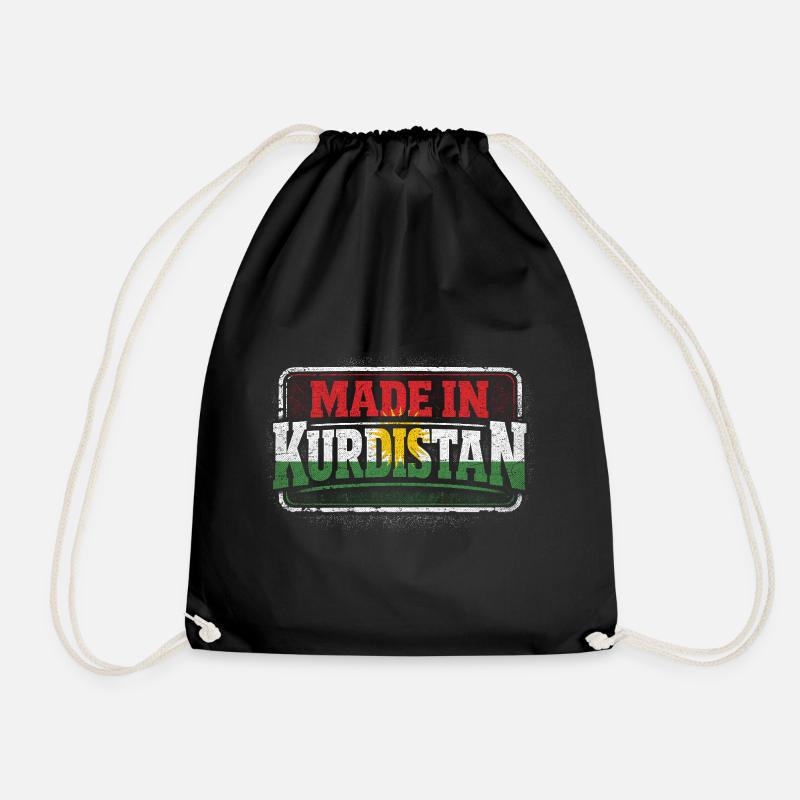 Made In Kurdistan Kurde Kurden - Turnbeutel - Schwarz