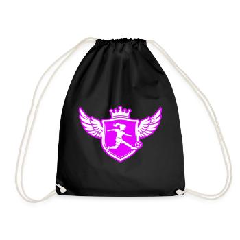 Blason des footballeurs Soccer Girls - Sac de sport léger - noir - Devant
