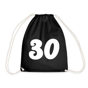 30. 30 YEARS. 30th ANNIVERSARY. 30 YEARS ANNIVERSARY. - Drawstring Bag - black - Front