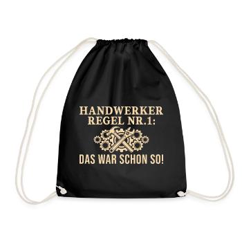Règle de l’artisan : C’était déjà le cas - Sac de sport léger - noir - Devant